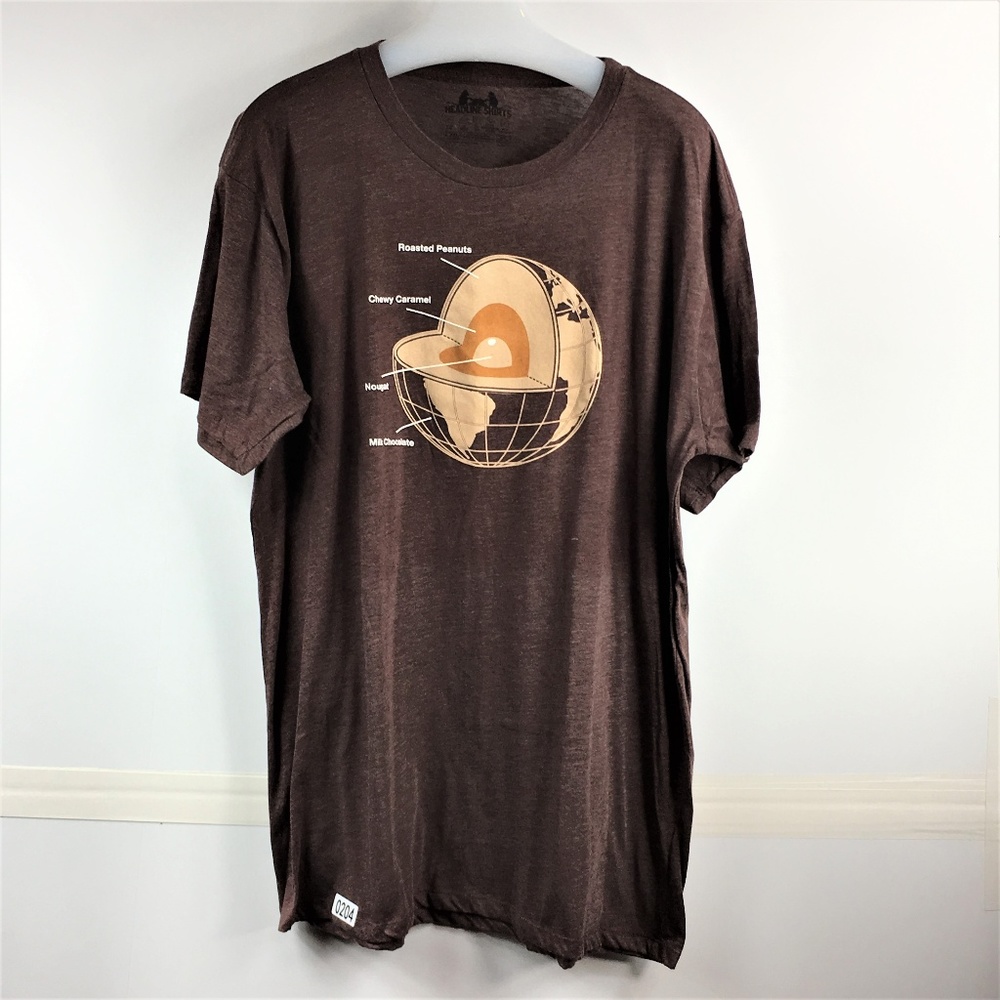 Headline Shirts Peanut Chocolate Graphic Tee 2XL  #0204